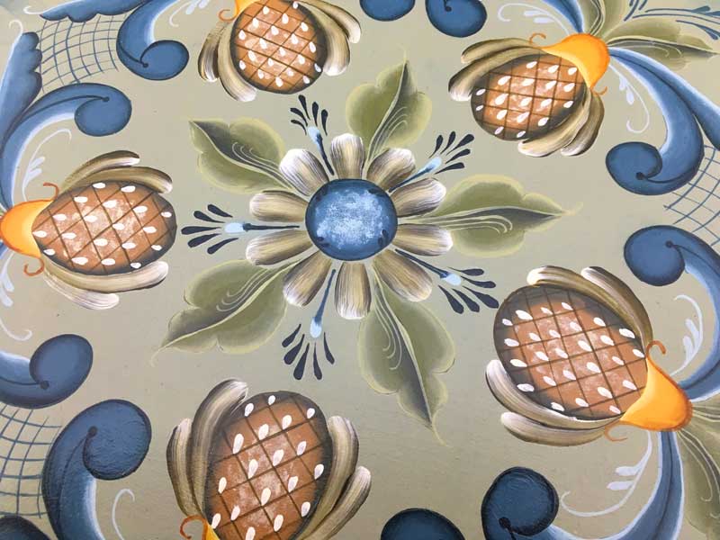 Hindeloopen-Tray-details Hindeloopen Tray details