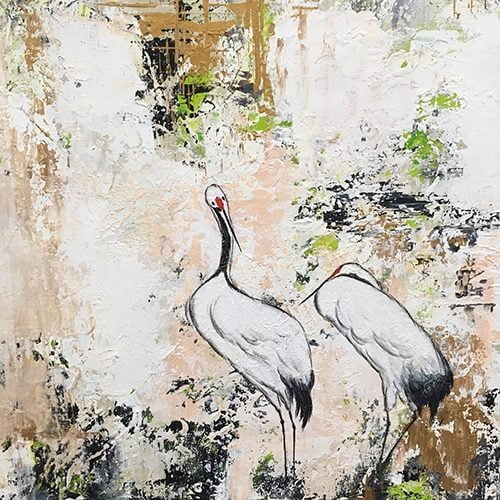 Longevity - Textured Acrylic on Canvas 20" X 24"