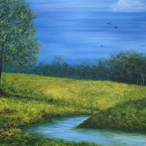 Round The Corner - Acrylic on Canvas 36" X 48"