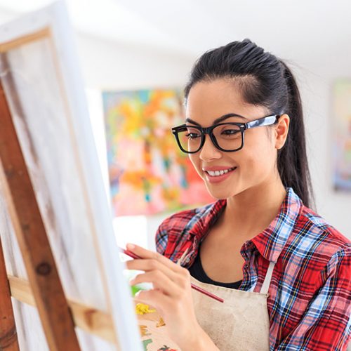 Young girl Art Jamming at Heartroom Gallery