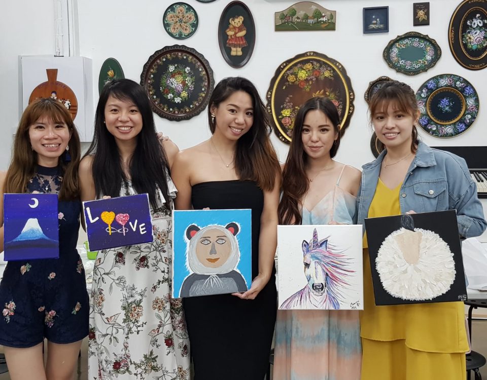 Art Jamming Hens Night Singapore at Heartroom Gallery